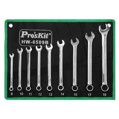 Pro'skit 9Pcs Combination Wrench(Metric) HW-6509B