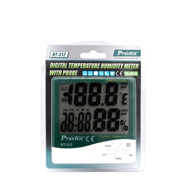 Pro'skit Digital Temperature HumidityMeter With Prober NT-312