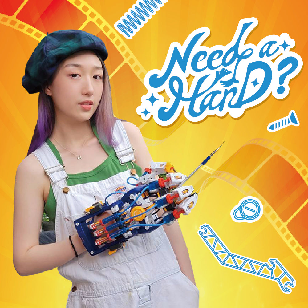Pro’sKit GE-634 Hydraulic Cyborg Hand DIY STEM Robotic Arm Kit – SDL