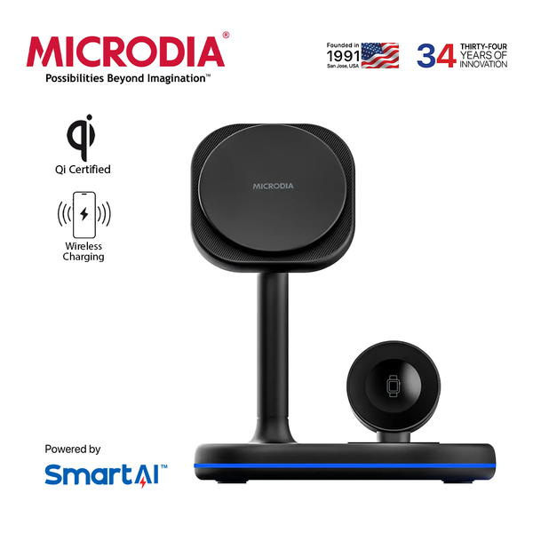 MICRODIA SNAPStation™ PRO 23W, 4-in-1 Magnetic Wireless Charging Station