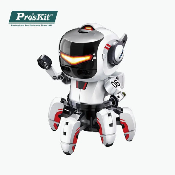 Pro’sKit AI Probbie Robot GE-894 with Micro:bit – DIY Programmable 6-Leg STEM Coding Robot for Kids 8+