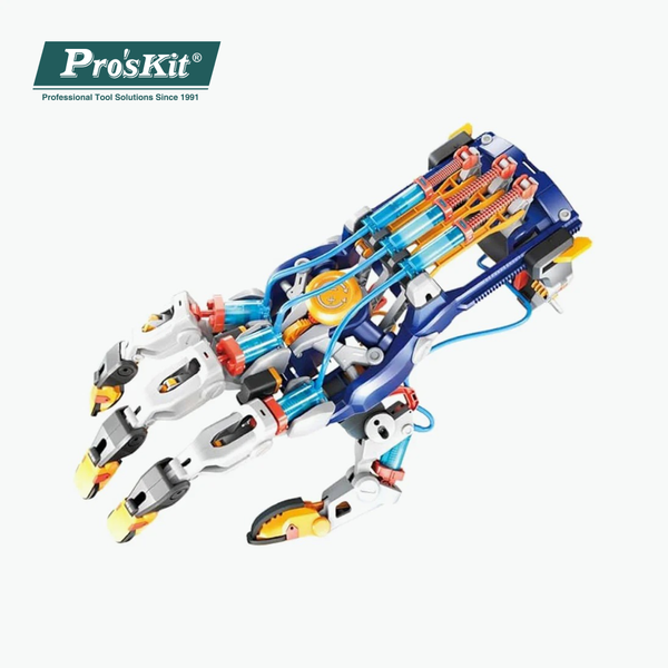 Pro’sKit GE-634 Hydraulic Cyborg Hand DIY STEM Kit – Buildable Wearable Robotic Arm for Kids (200+ Pieces, No Batteries Required)