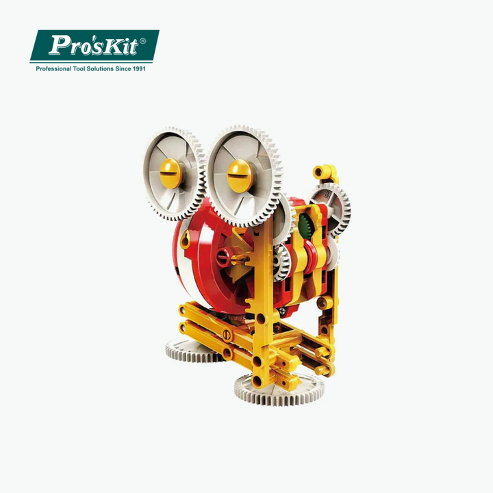 Pro’sKit GE-635 6-in-1 Gyroscope Science Kit – DIY STEM Physics Toy to Build 6 Gyro Robots for Kids 8+ (43 Pieces)