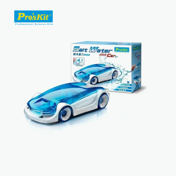 Pro’sKit GE-750 Salt Water Fuel Car Kit – DIY STEM Water Fuel Cell Car Assembly Toy for Kids (Battery-Free Clean Energy)