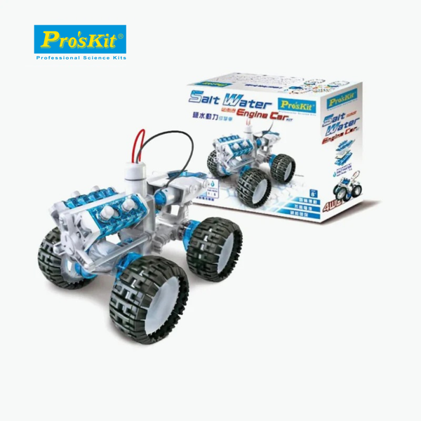 Pro’sKit GE-752 Salt Water Fuel Cell 4x4 Engine Car Kit – DIY STEM Water-Powered Car for Kids (No Batteries)