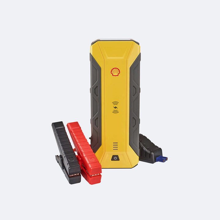 a yellow and black device sitting next to each other