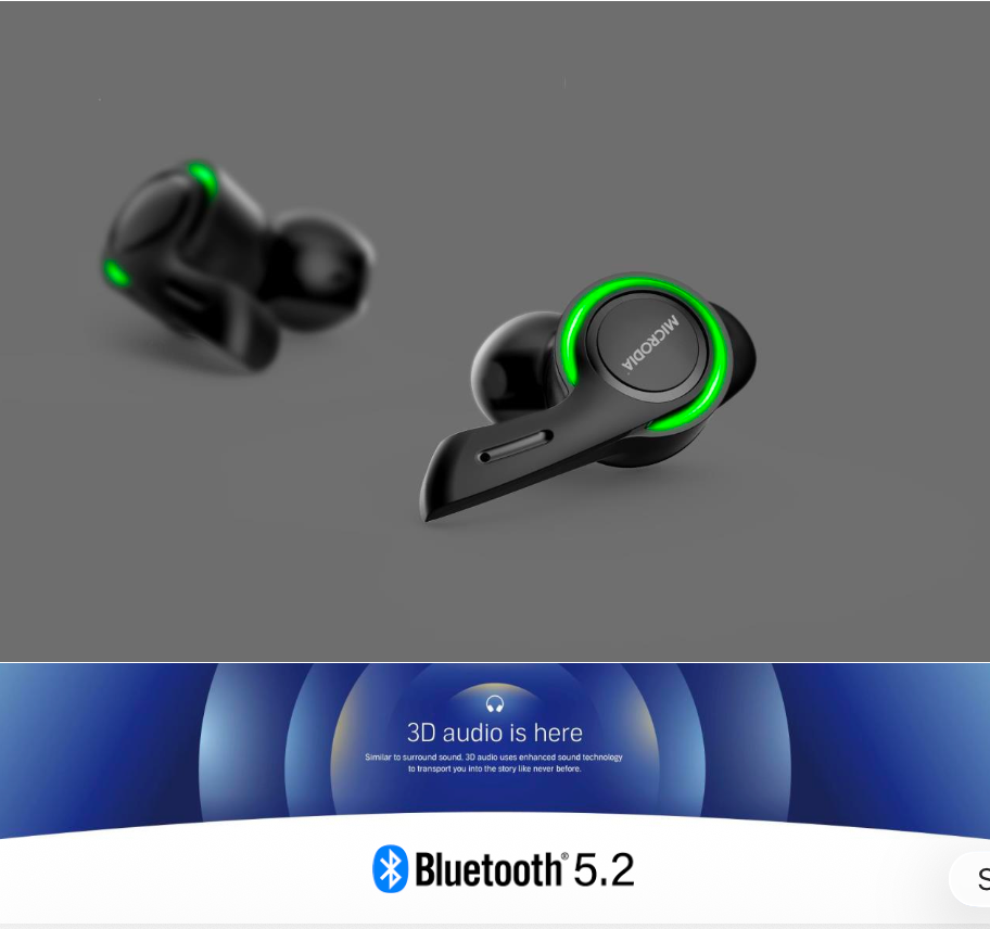 MICRODIA Meta BT5.2 LOW LATENCY GAMING TWS WITH DUAL DRIVERS – SDL