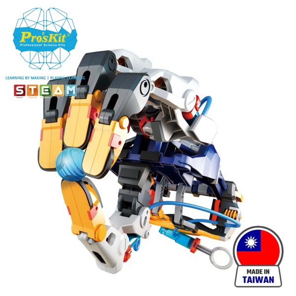 Pro’sKit GE-634 Hydraulic Cyborg Hand DIY STEM Kit – Buildable Wearable Robotic Arm for Kids (200+ Pieces, No Batteries Required)