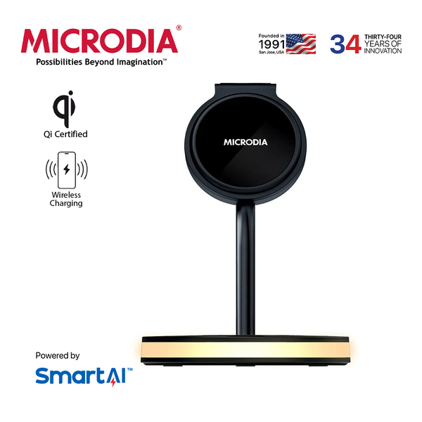 MICRODIA SNAPStation™ ELITE 33W, 5-in-1 Magnetic Wireless Charging Station